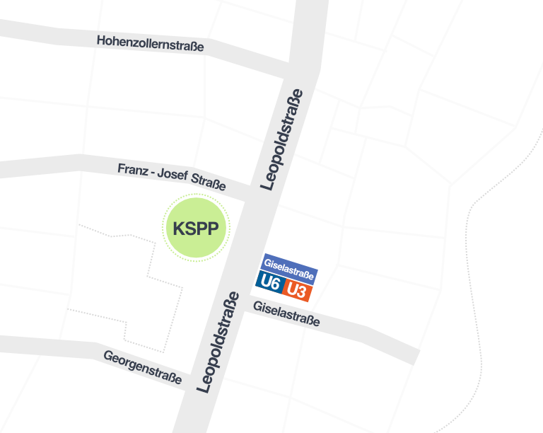 KSPP- Anfahrt zur Kanzlei Leopoldstraße - Arbeitsrecht München - KSPP Anwälte